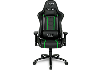 L33T Elite V3 - Sedia da gioco (Nero/Verde)