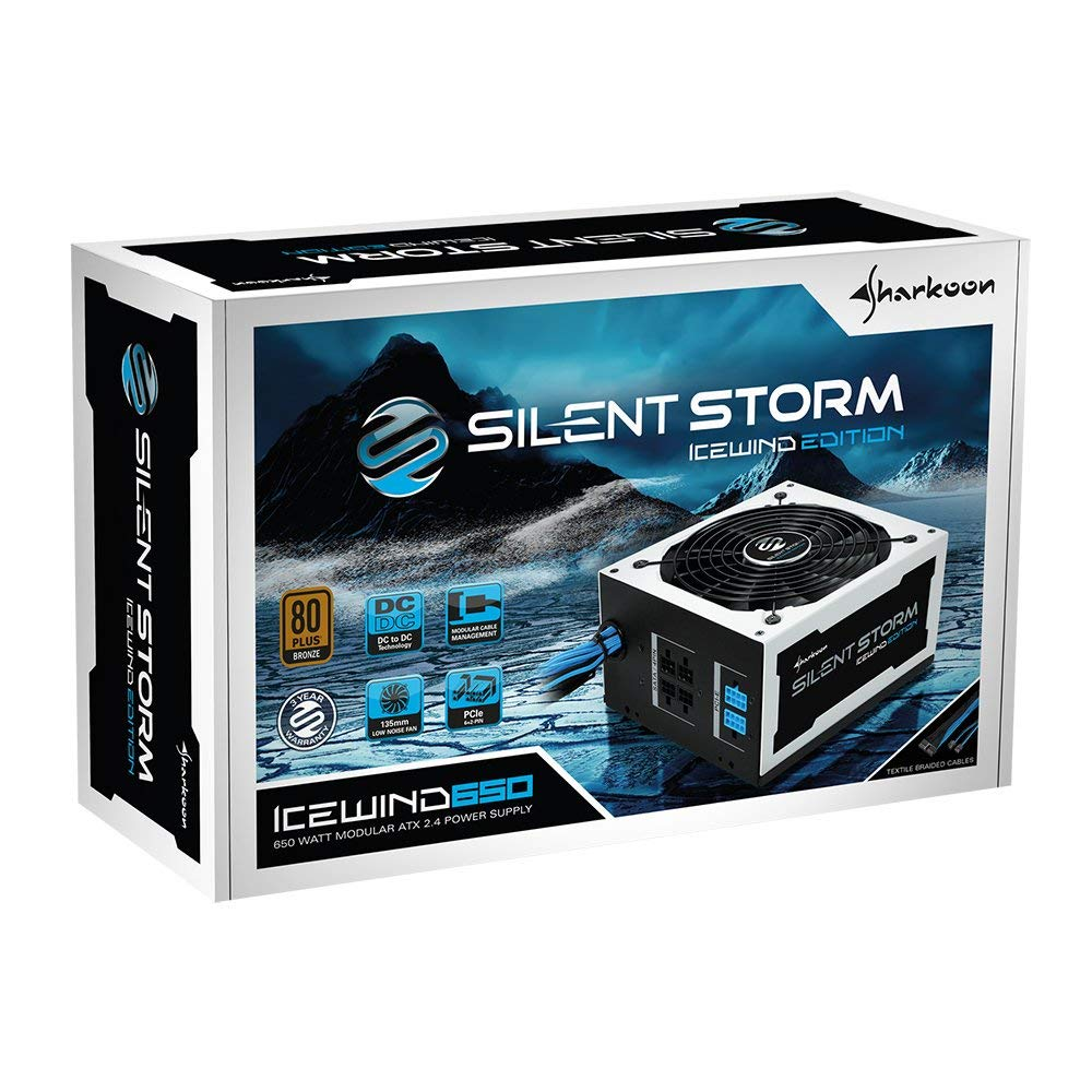 Fuente Alimentación - Sharkoon Silentstorm Icewind, 650W, Protección sobrecalentamiento