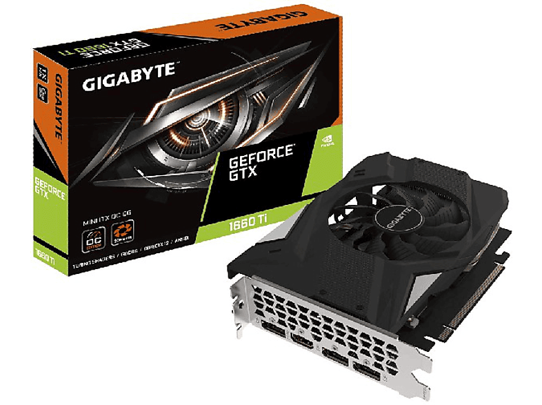 Tarjeta gráfica - Gigabyte GV-N166TIXOC-6GD GTX 1660Ti 6GB, Windforce, 192 bits, HDMI, DisplayPort