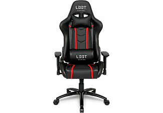 L33T Elite V3 - Chaise de jeu (Noir/Rouge)