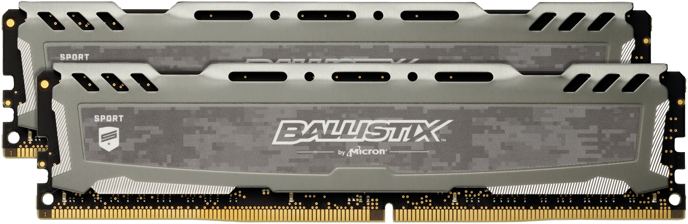 BALLISTIX Sport LT 32 GB (2 x 16 GB) Kit 3000 DIMM DR grau Arbeitsspeicher 32 GB DDR4