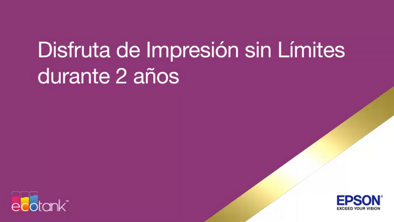 Impresora multifunción - Epson EcoTank ET-2600 + Tarjeta de Impresión sin Limites