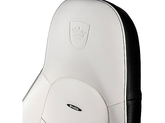 NOBLECHAIRS Icon - Sedia da gioco (Nero/Bianco)