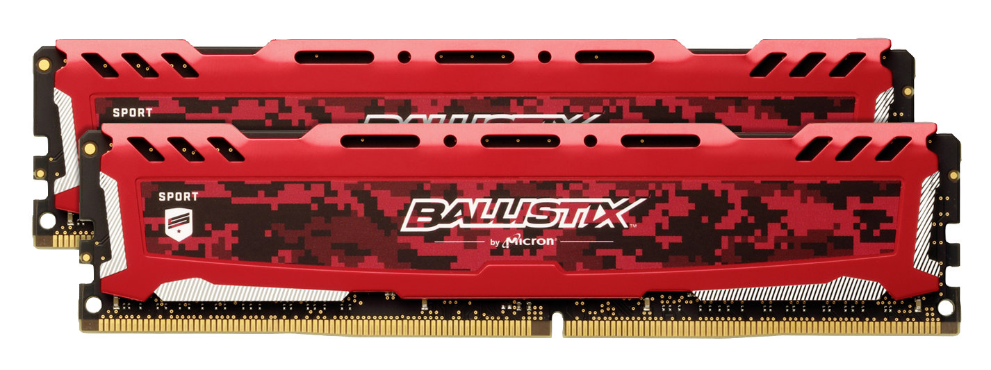 BALLISTIX Sport LT 16 GB (2 x 8 GB) Kit 3000 DIMM SR rot Arbeitsspeicher 16 GB DDR4