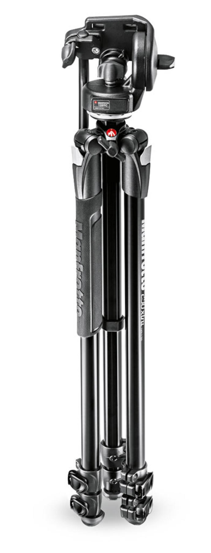 MANFROTTO 290 Xtra Alüminyum 3 Kademeli Tripod Kit ile 128 RC Fluid Başlık