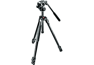 MANFROTTO 290 Xtra Alüminyum 3 Kademeli Tripod Kit ile 128 RC Fluid Başlık