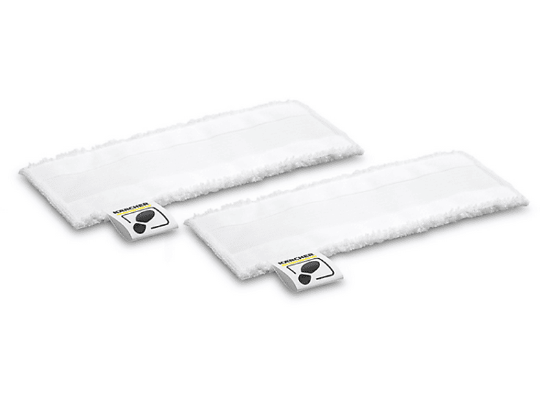Accesorio limpadora - Kärcher Dos paños de Microfibra para la boquilla para suelos Easyfix, Blanco