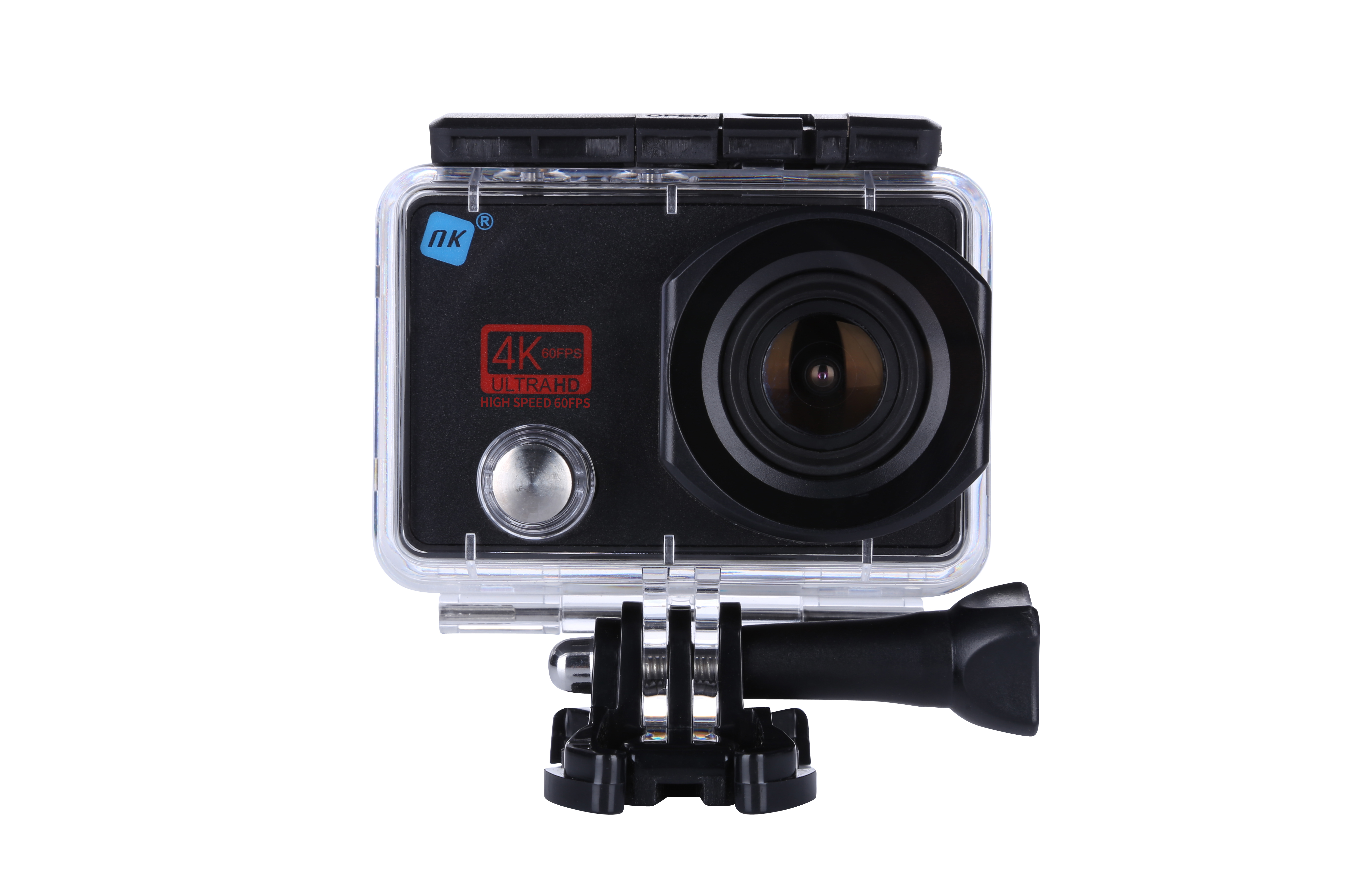 Cámara deportiva - NK Gamma Ultra HD, 4K 60 fps, 16 MP, Wi-Fi, HDMI, Impermeable, Negro