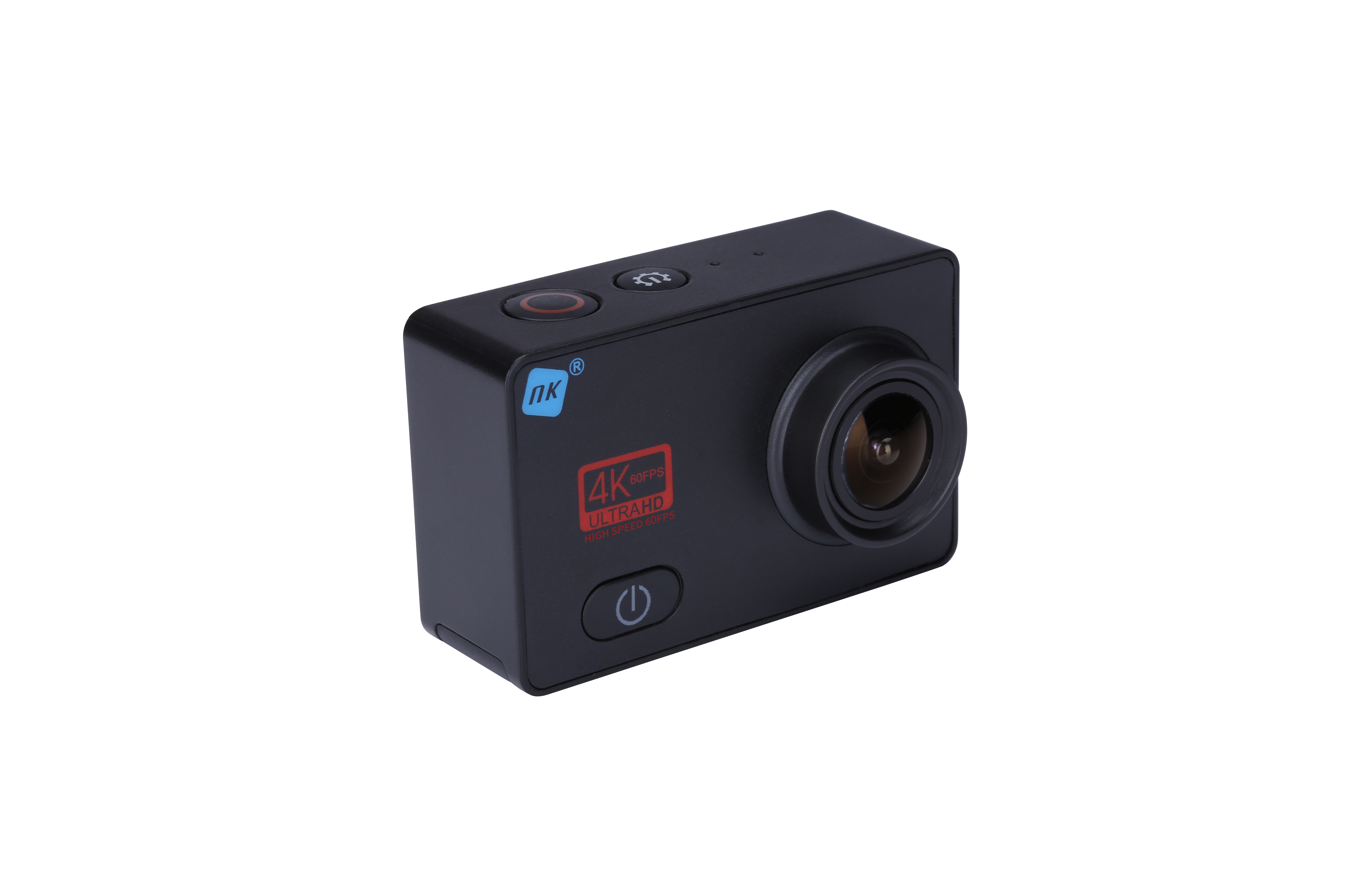 Cámara deportiva - NK Gamma Ultra HD, 4K 60 fps, 16 MP, Wi-Fi, HDMI, Impermeable, Negro