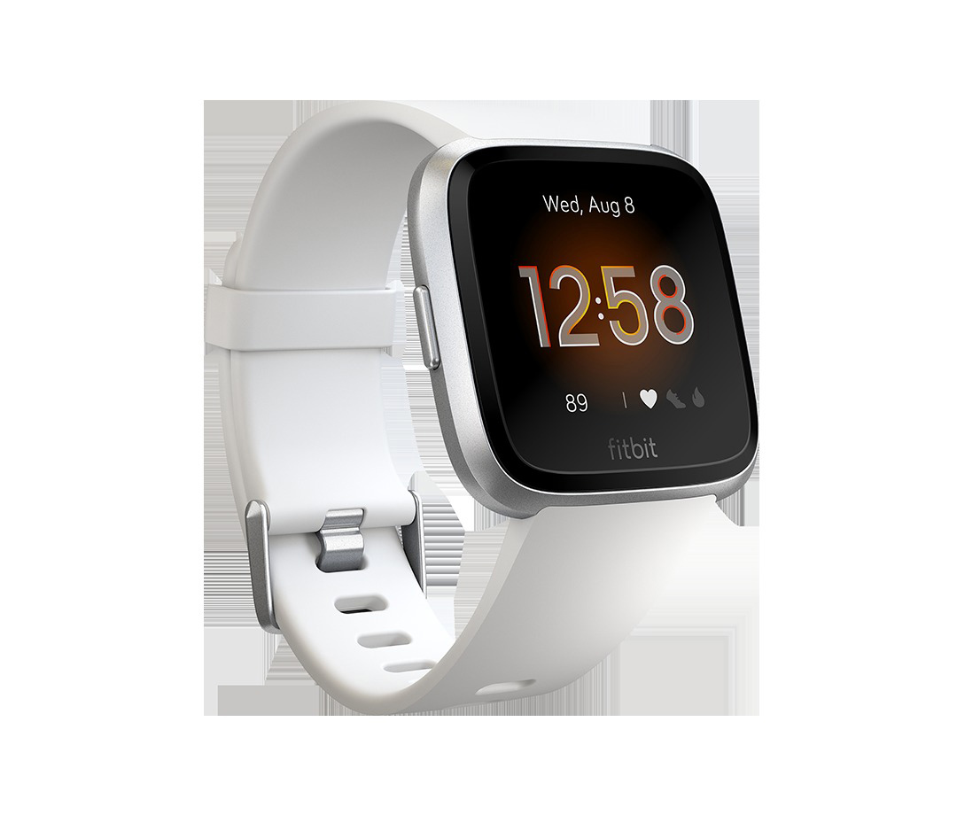 FITBIT Versa Lite Smartwatch Aluminium Kunststoff, S,L, Weiß/Silber