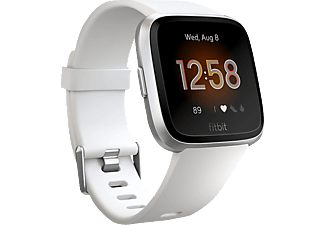 FITBIT Versa Lite Smartwatch Aluminium Kunststoff, S,L, Weiß/Silber