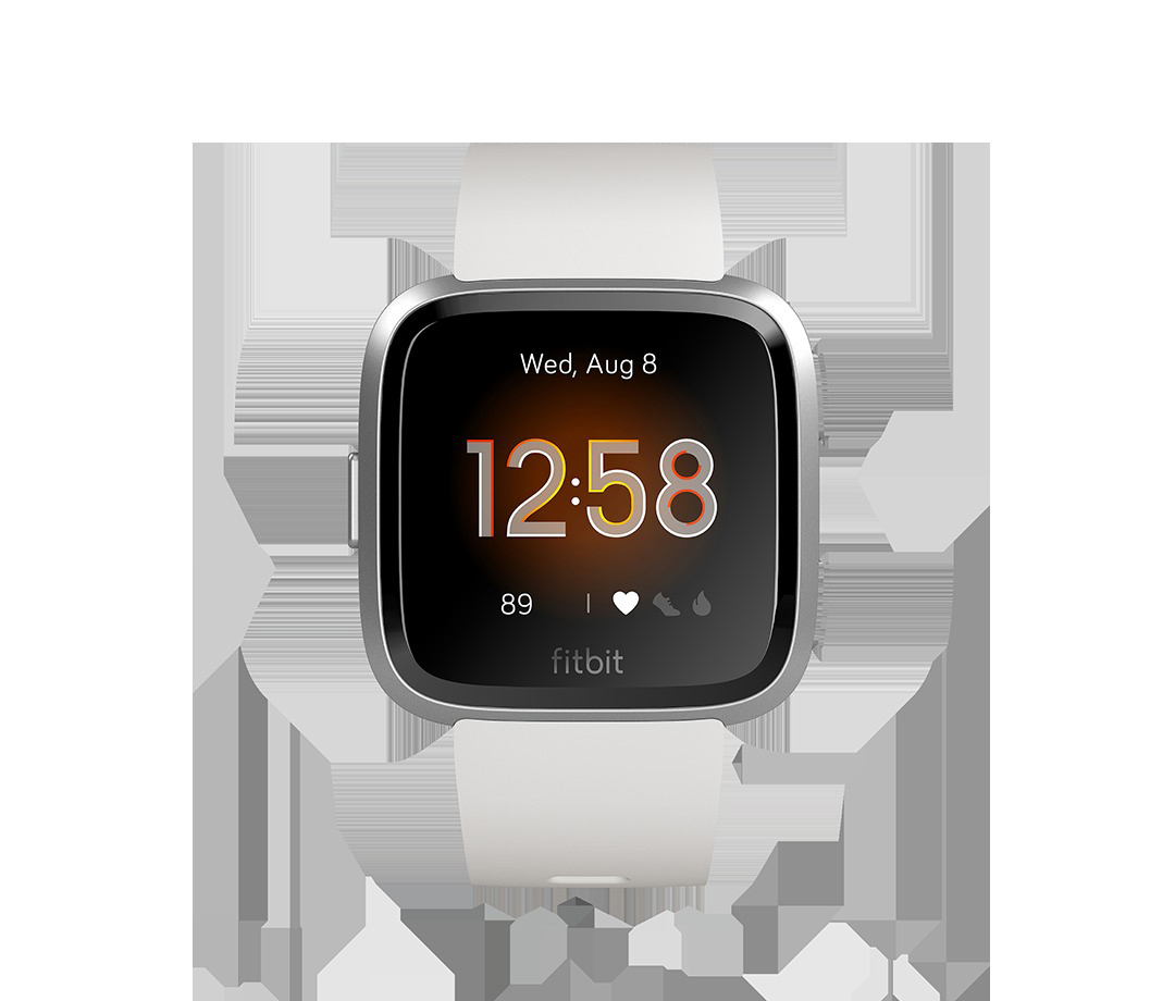 FITBIT Versa Lite Smartwatch Aluminium Kunststoff, S,L, Weiß/Silber