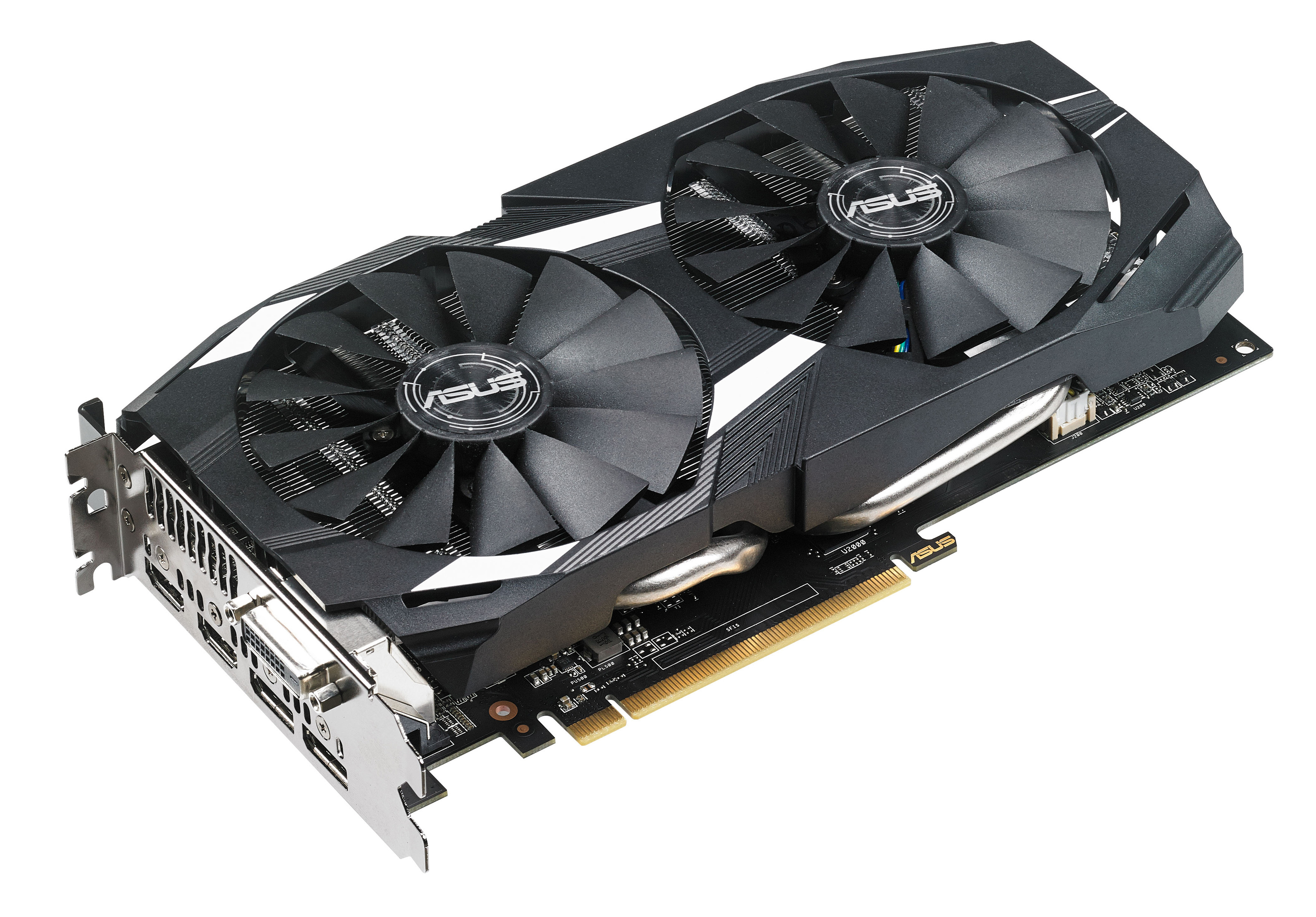 ASUS Radeon RX 580 Dual 8GB OC (90YV0AQ1-M0NA00) (AMD, Grafikkarte)