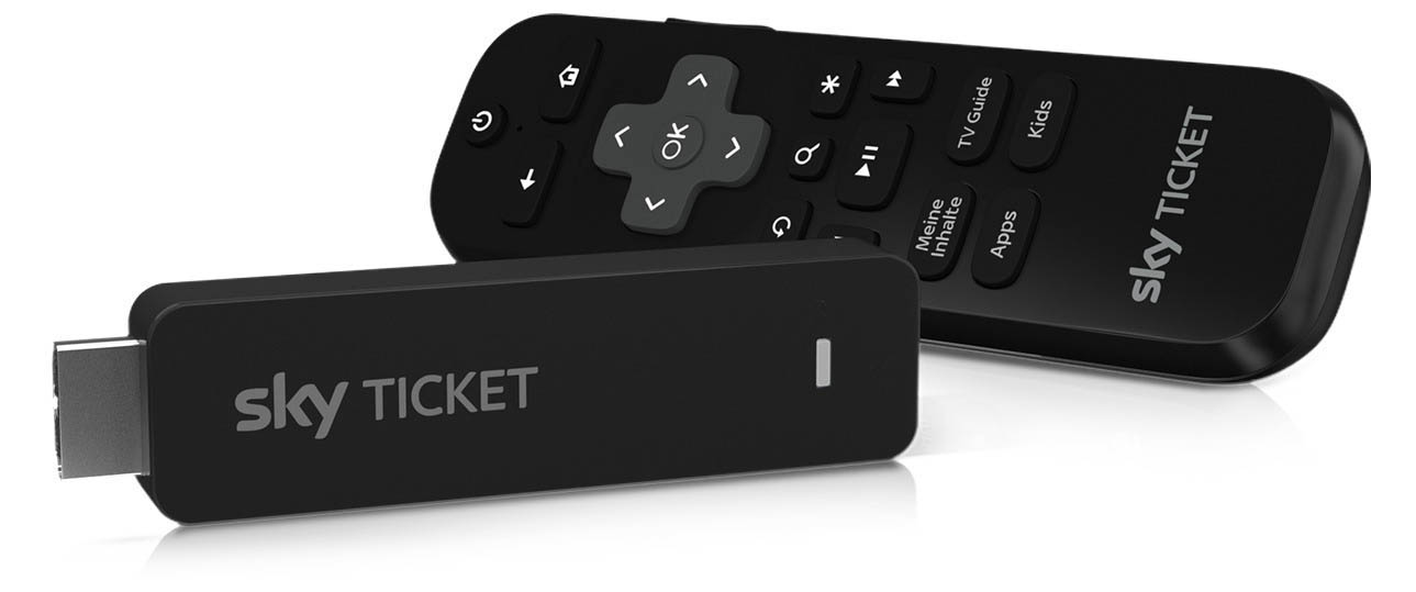 SKY Ticket inklusive 2 Monate Fiction TV Stick, Schwarz
