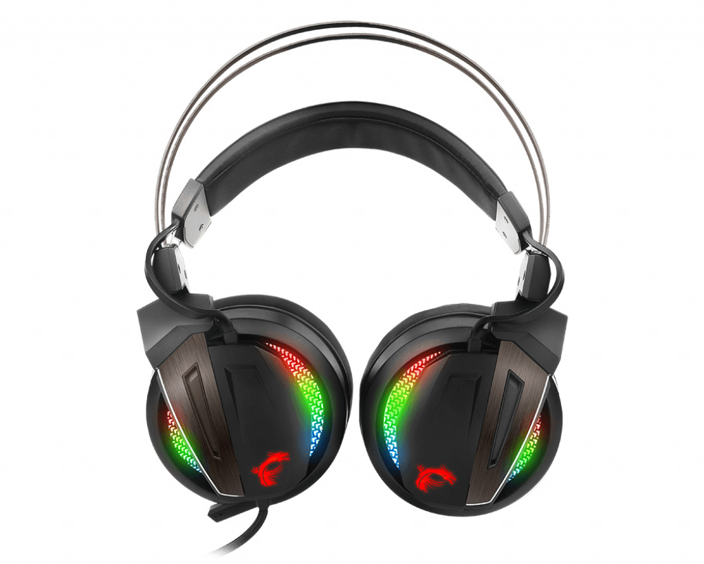 MSI Immerse GH70, Over-ear Gaming Headset Schwarz