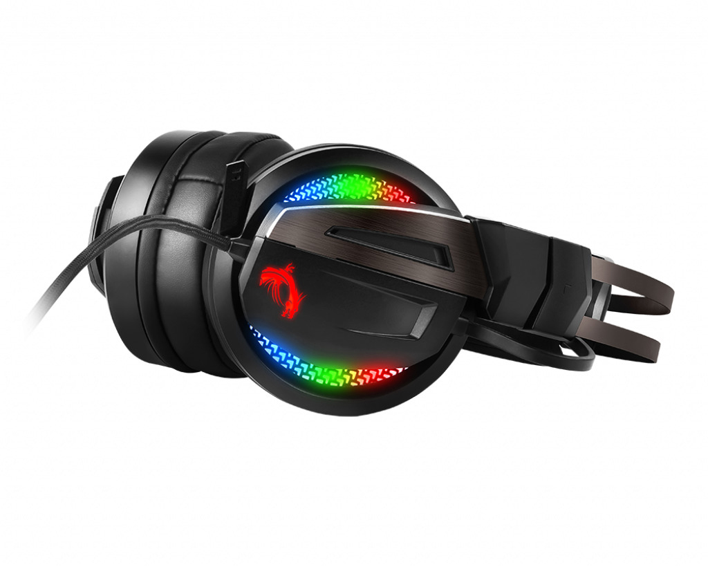 MSI Immerse GH70, Over-ear Gaming Headset Schwarz