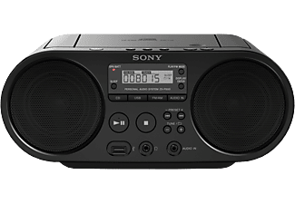 SONY ZS-PS55B CD-Boombox - Digitaler Radio-Tuner (DAB+, FM, Schwarz)