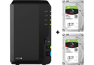 SYNOLOGY DiskStation DS218+ - NAS (HDD, SSD, 8 TB, Schwarz)