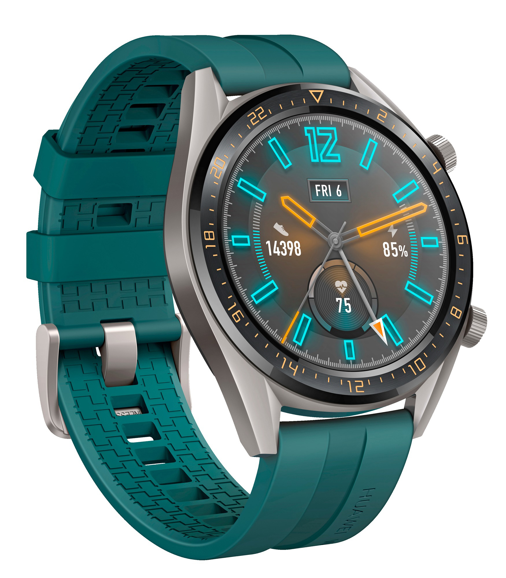 HUAWEI Watch GT Active Smartwatch Metall Fluorelastomer, 140-210 mm, Dark Green