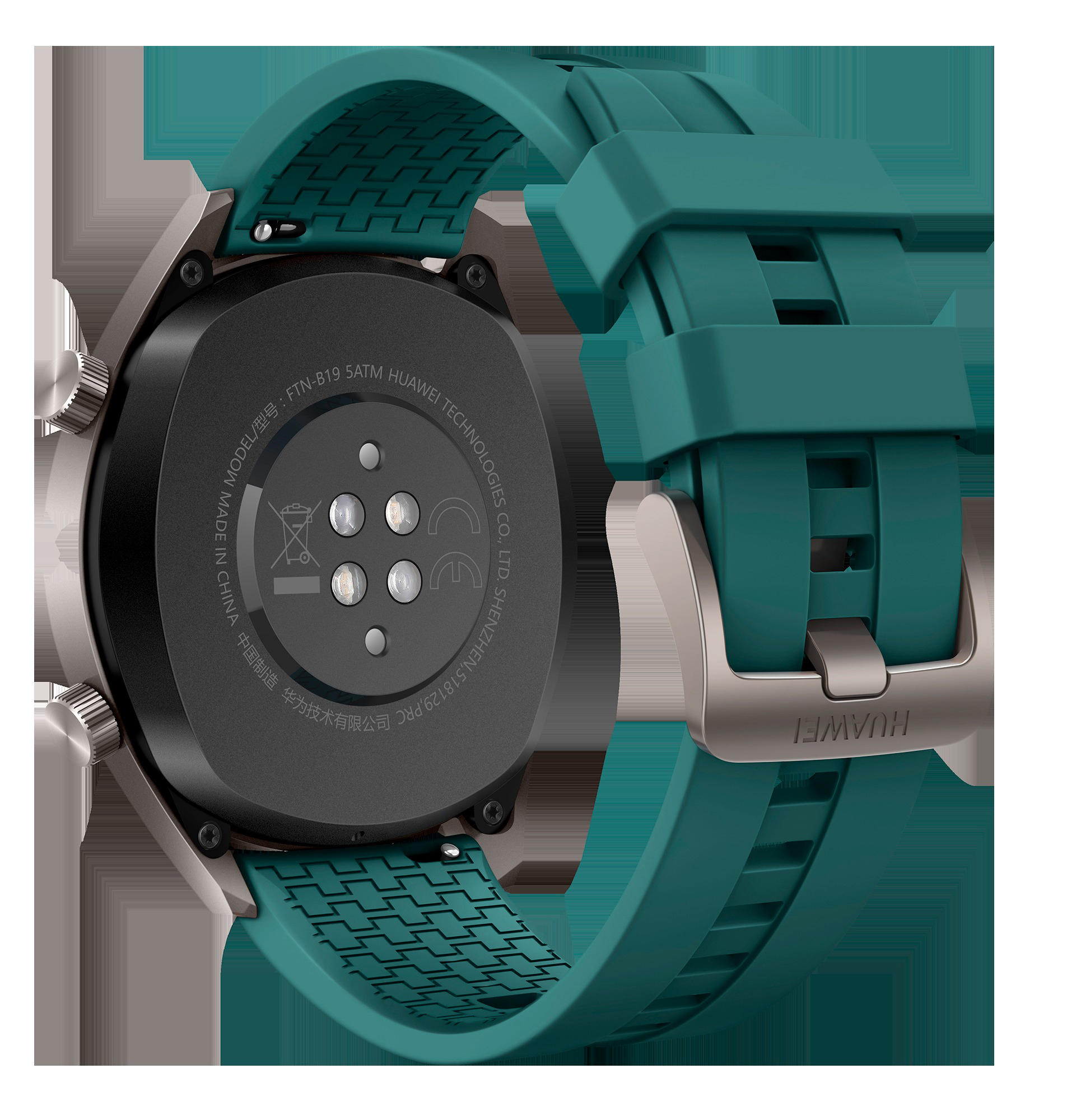 HUAWEI Watch GT Active Smartwatch Metall Fluorelastomer, 140-210 mm, Dark Green