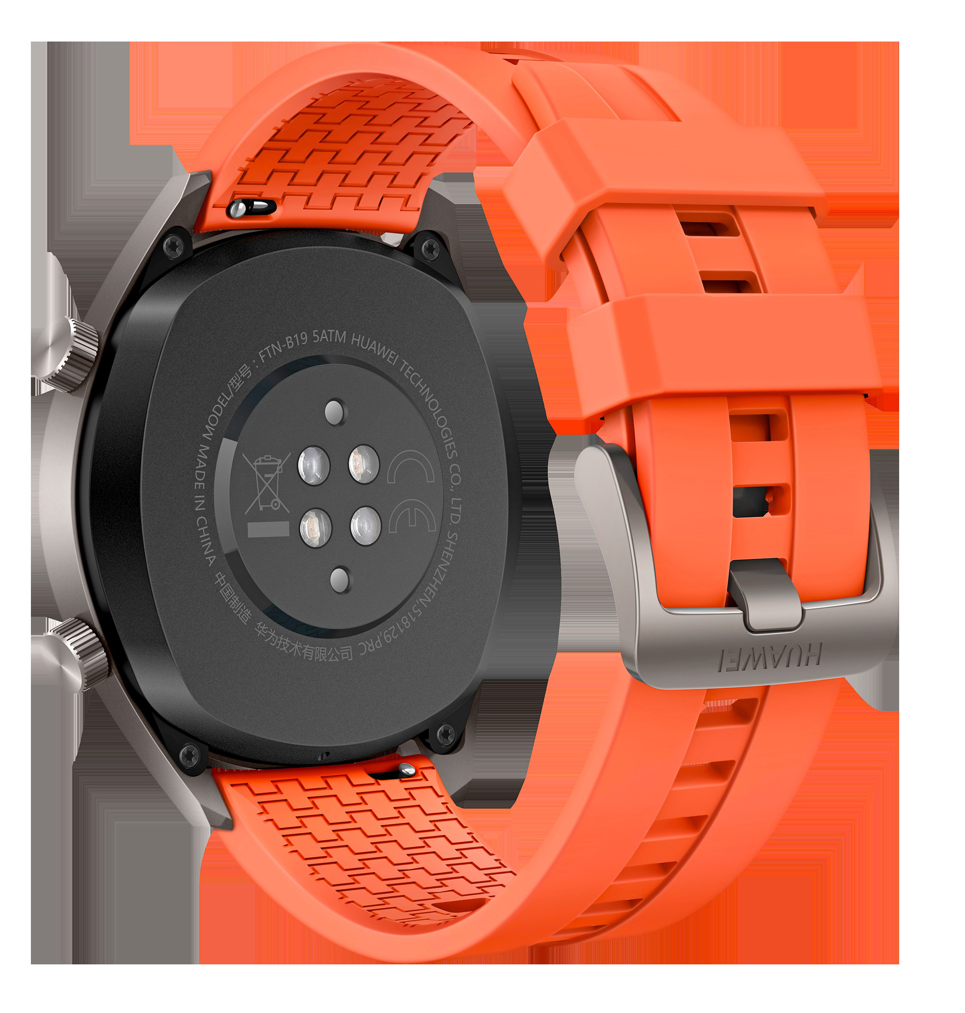 HUAWEI Watch GT Active Smartwatch Metall Fluorelastomer, 140-210 mm, Orange