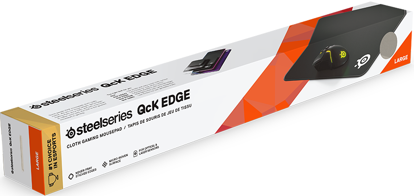 STEELSERIES QcK Edge Large - Tapis de souris (Noir)