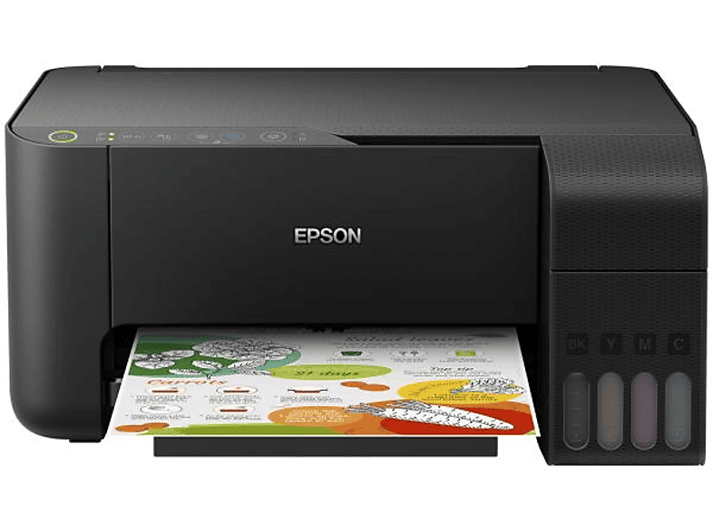 Impresora multifunción - Epson EcoTank ET-2710, 33 ppm, WiFi, Negro