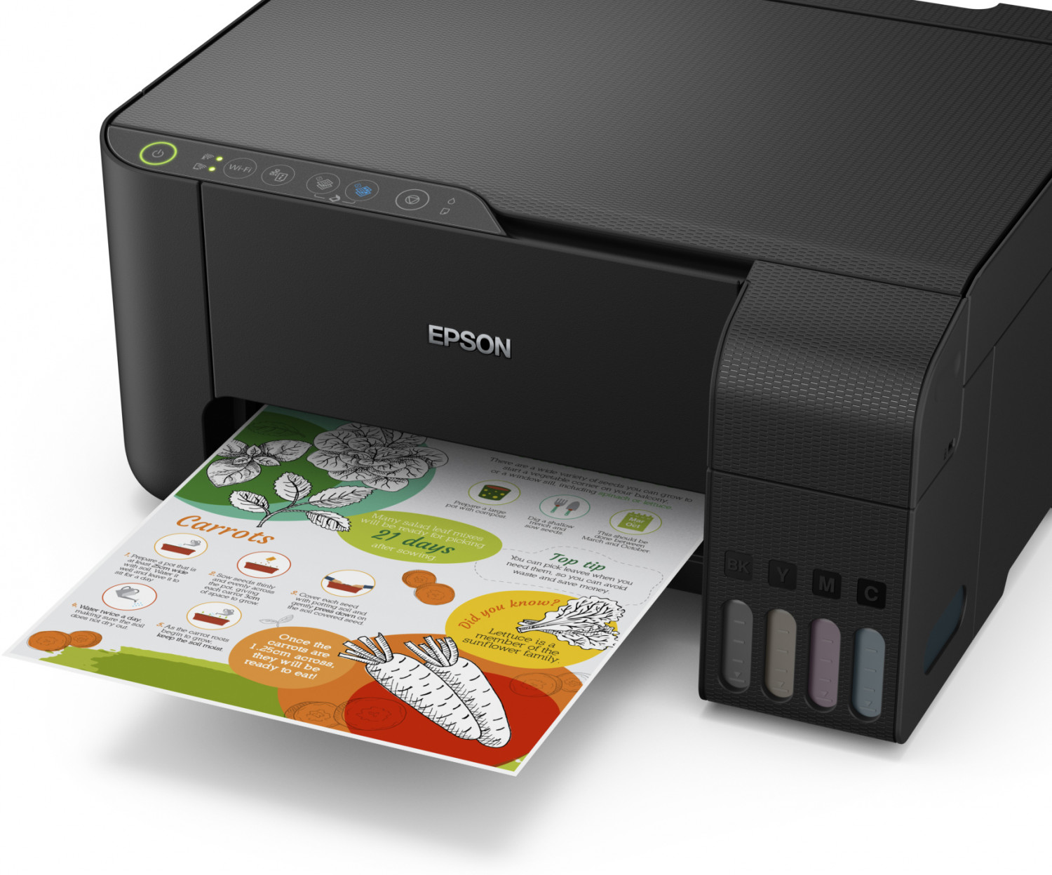 Impresora multifunción - Epson EcoTank ET-2710, 33 ppm, WiFi, Negro