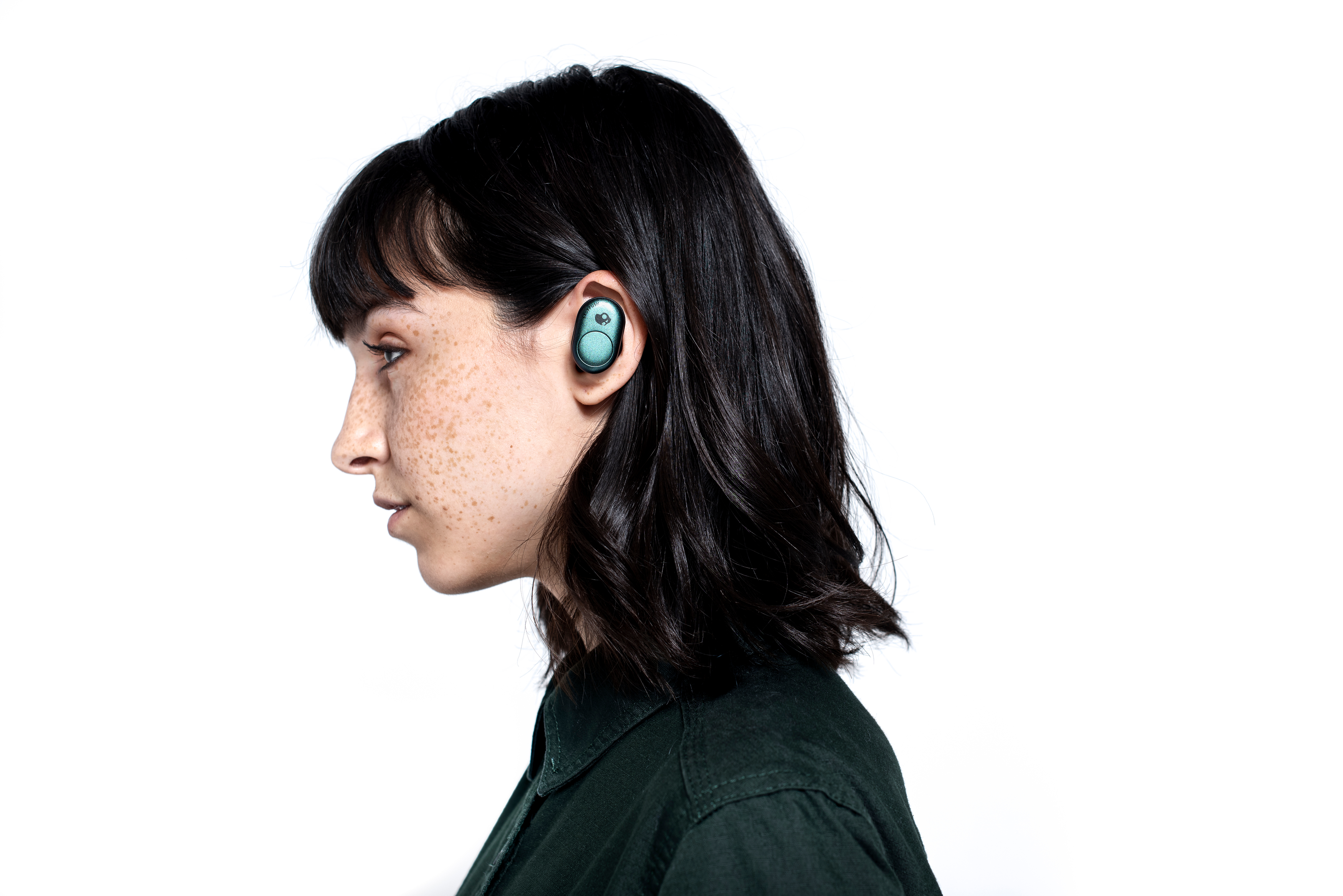 SKULLCANDY Push, In-ear Kopfhörer Bluetooth Dunkelgrün