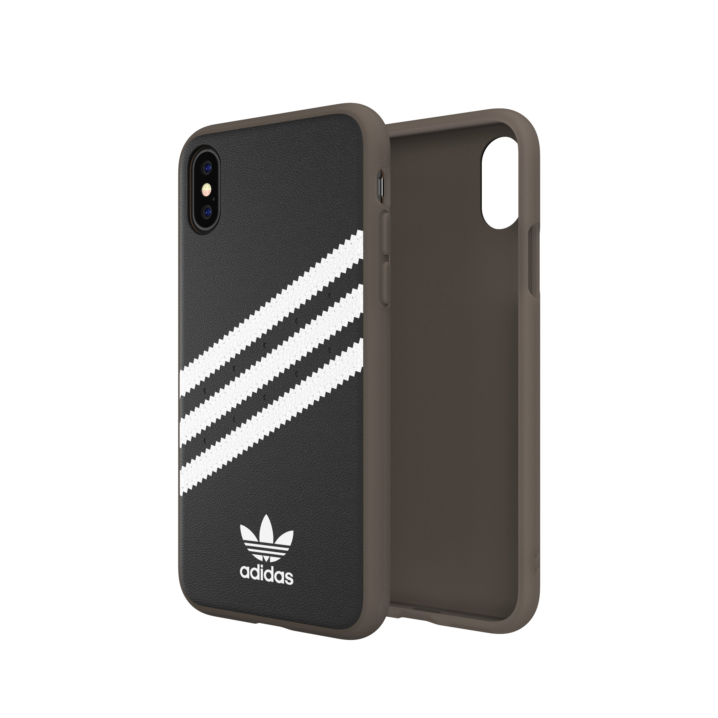 ADIDAS ORIGINALS Moulded Case, Backcover, Apple, iPhone X, iPhone XS, Schwarz/Weiß