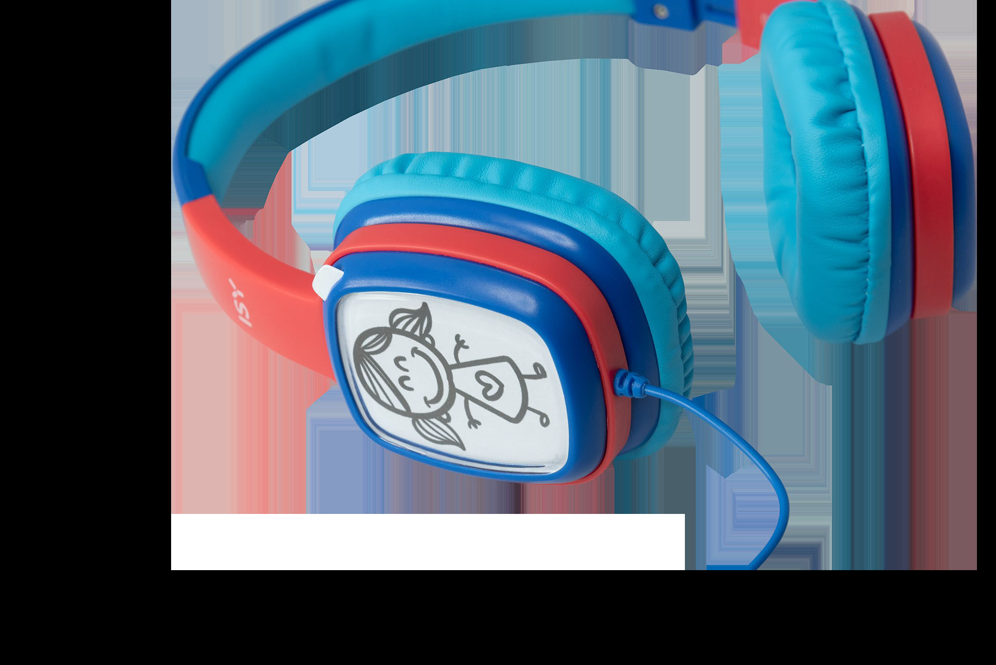 Blau On-ear Kopfhörer ISY IHP-1001-BL,