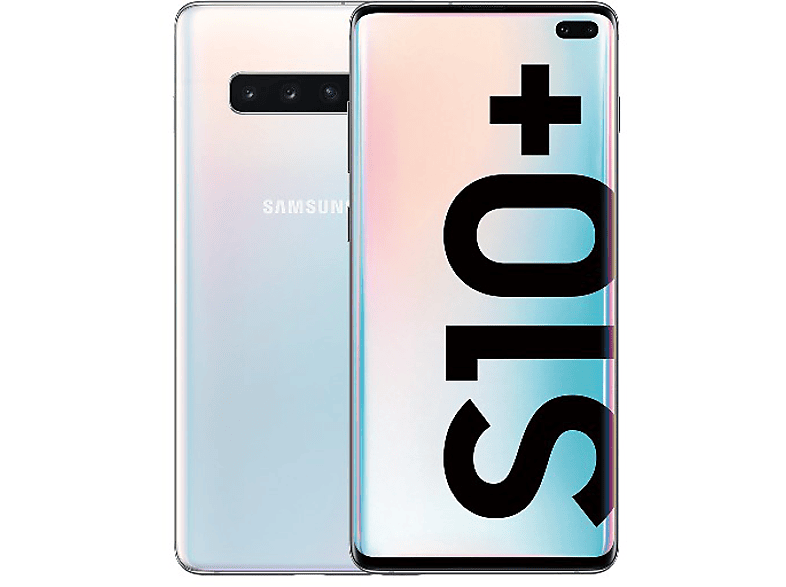 Móvil - Samsung Galaxy S10+, Blanco, 128 GB, 8 GB RAM, 6.4" QHD+, Exynos 9 9822, 4100 mAh, Android