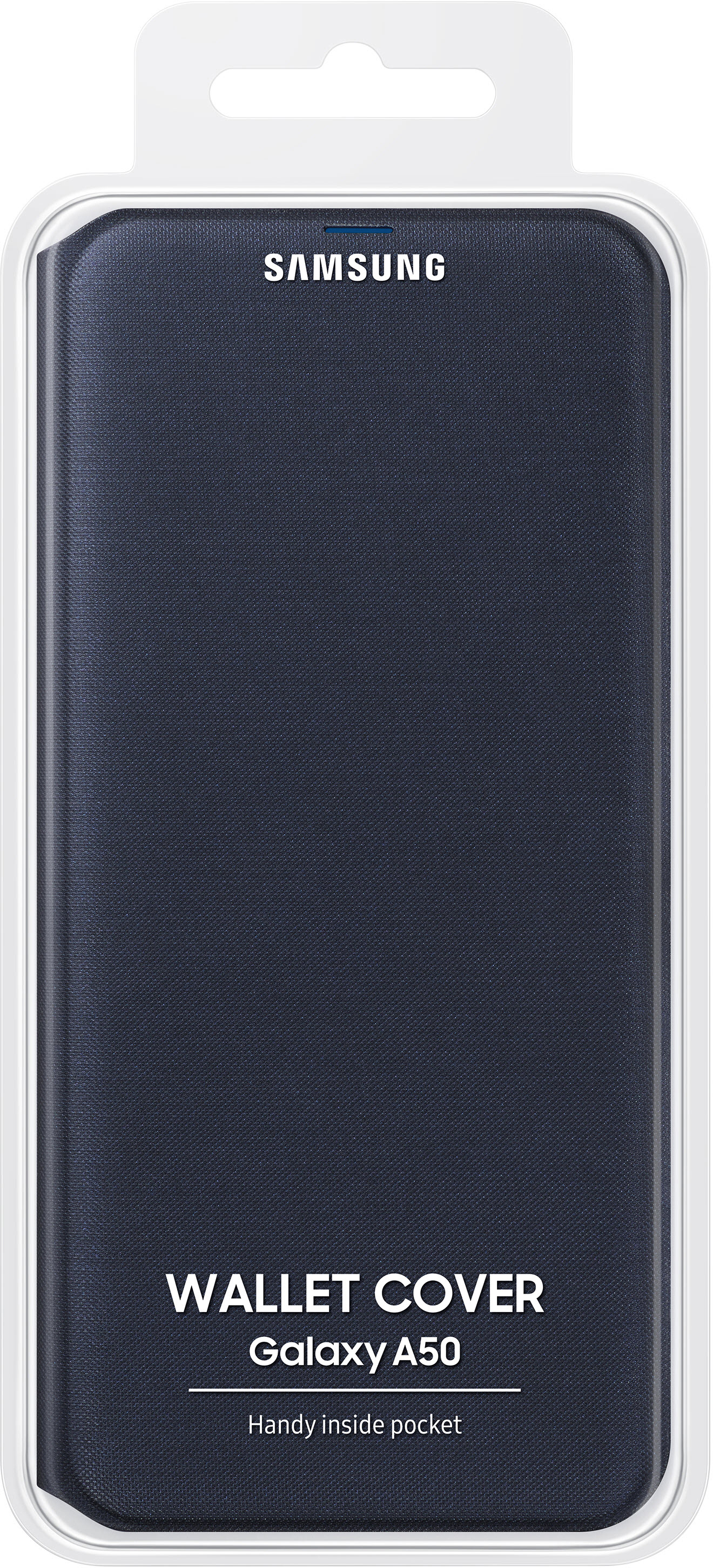 SAMSUNG Flip Cover mit Visitenkartenfach, Bookcover, Samsung, Galaxy A50, dunkel Blau