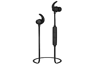 Auriculares deportivos - Thomson WEAR7208, De botón, Bluetooth, Hasta 4.5 horas, Micrófono, Negro