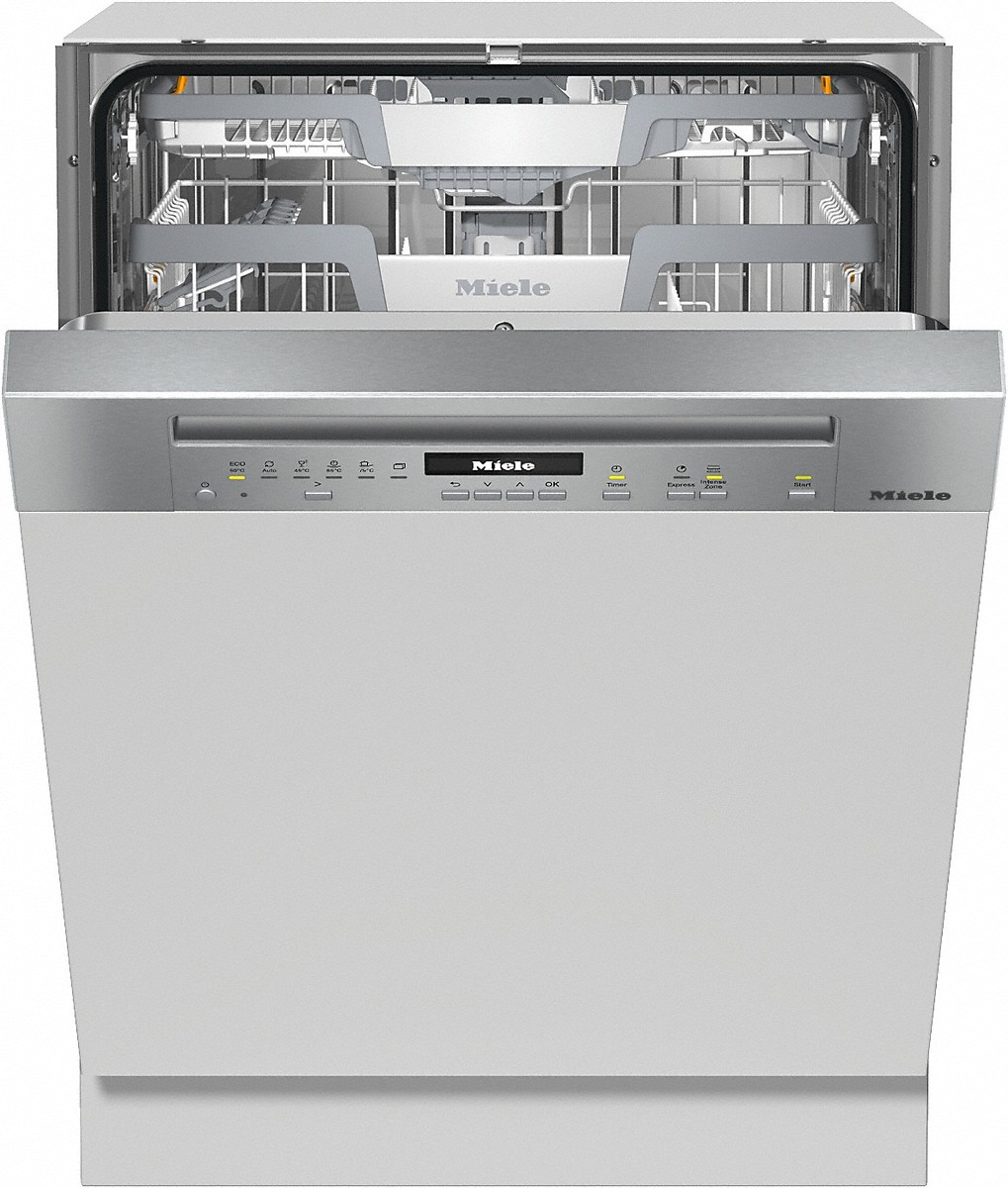 MIELE Integrierter Geschirrspüler Edelstahl Clean Steel G 7100 SCi Geschirrspüler (Einbaugerät, Besteckschublade, 598 mm breit, 43 dB(A), C, Edelstahl CleanSteel)