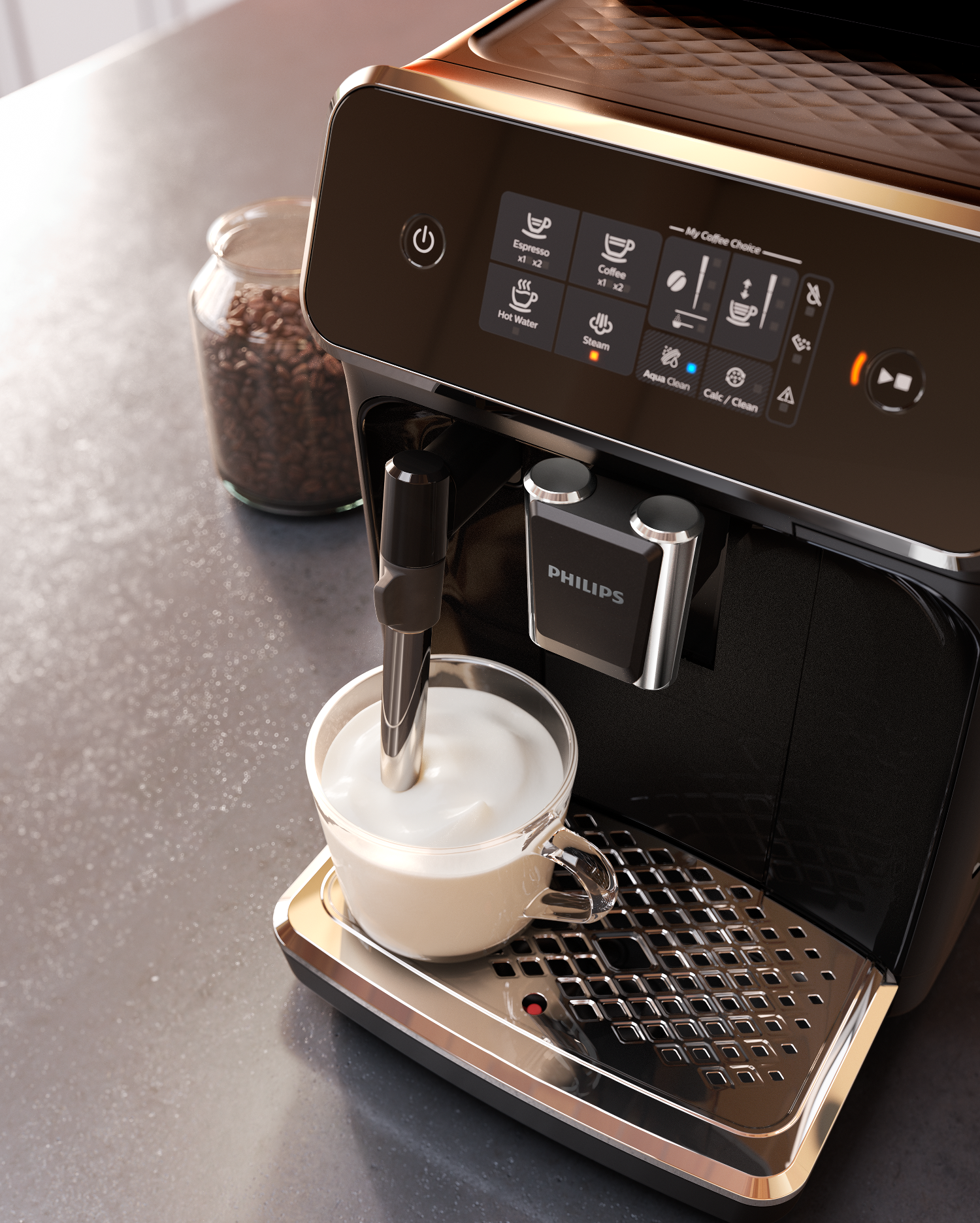 PHILIPS  Machine expresso Series 2200 (EP2221/40) - Machine expresso full automatique - Noir
