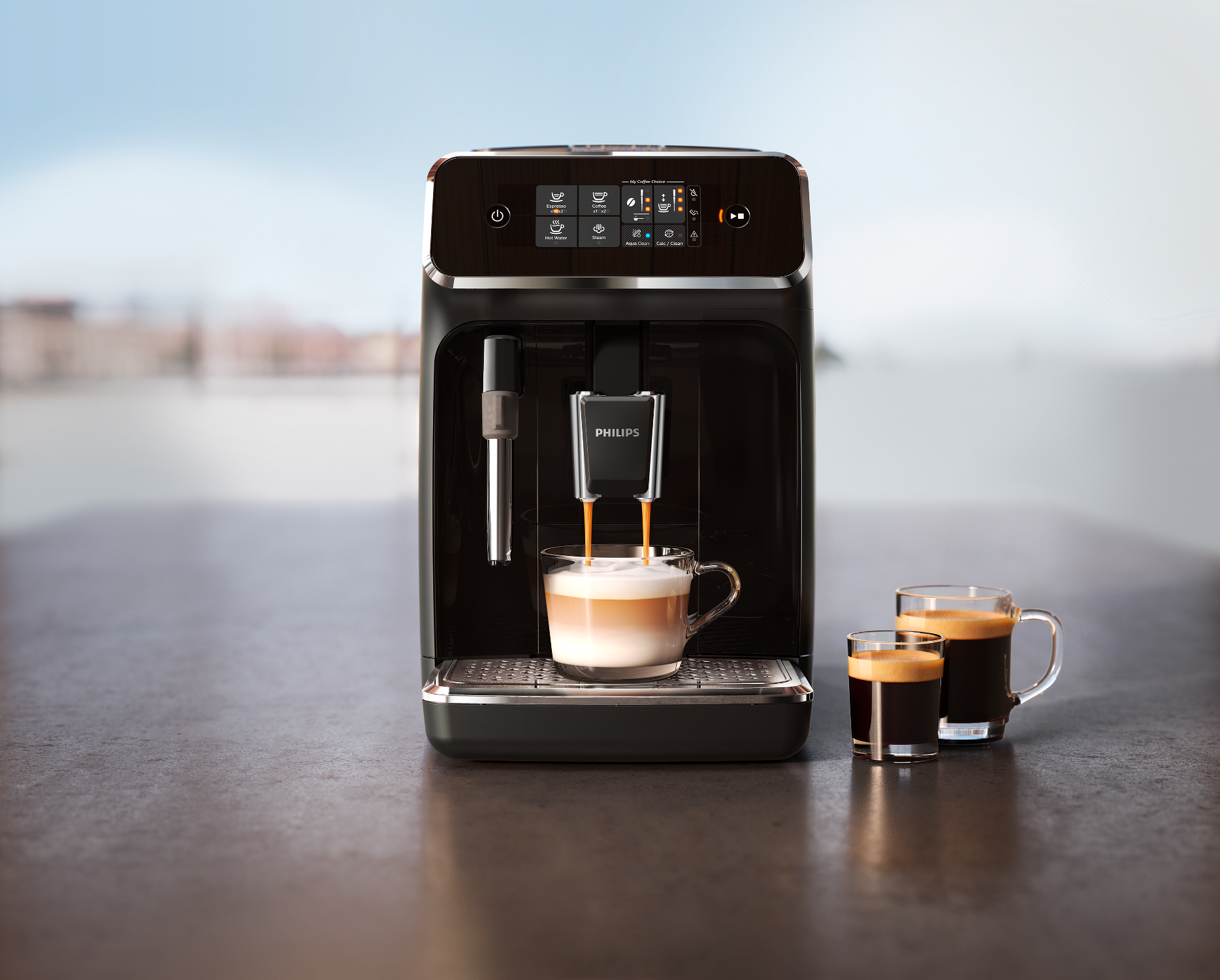 PHILIPS  Machine expresso Series 2200 (EP2221/40) - Machine expresso full automatique - Noir