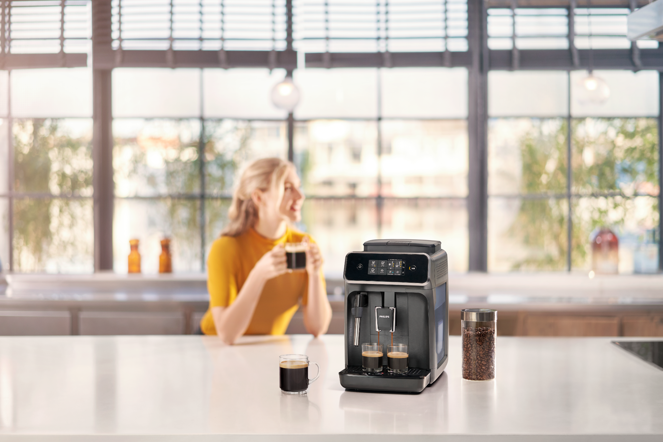 PHILIPS  Machine expresso Series 2200 (EP2221/40) - Machine expresso full automatique - Noir