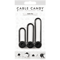 CABLE CANDY Kabelmanager Cable Tie 3 Stk Universal, schwarz (CC025)