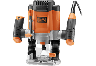 BLACK+DECKER KW1200E-QS Felsőmaró tartozékokkal, 55mm, 1200W