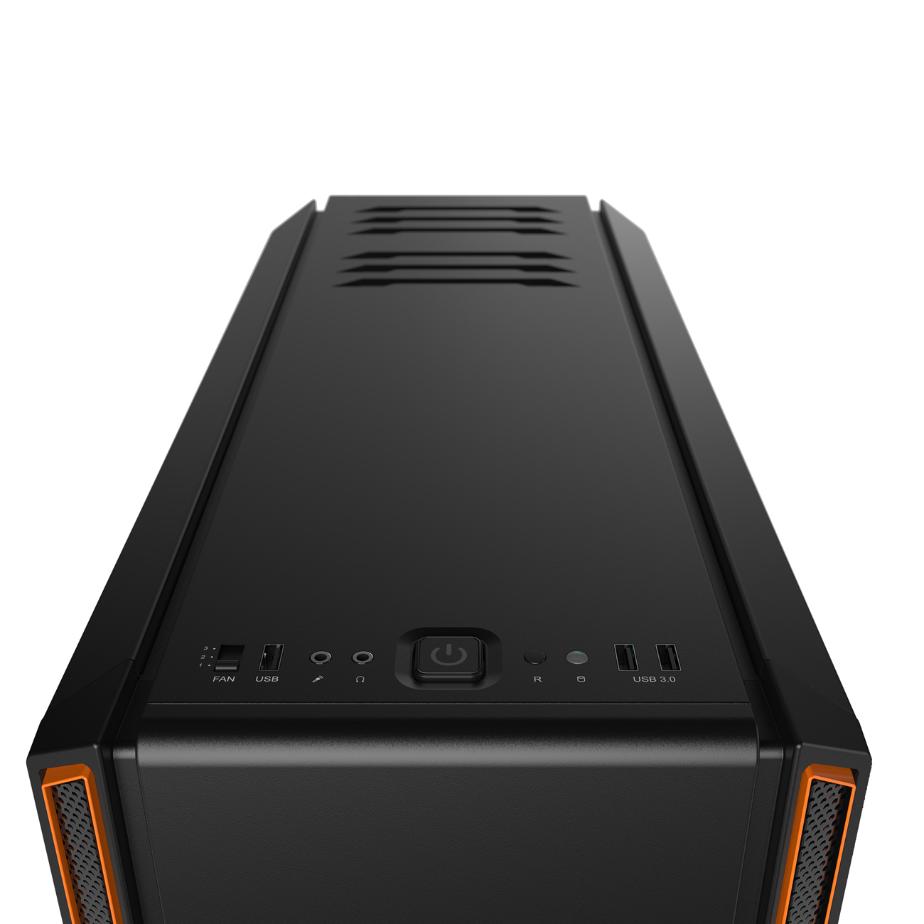 BE QUIET! BG025 Silent Base 601 PC-Gehäuse, Schwarz/Orange