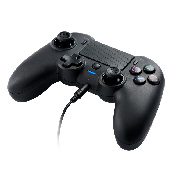 Controlador negro, vista trasera.
