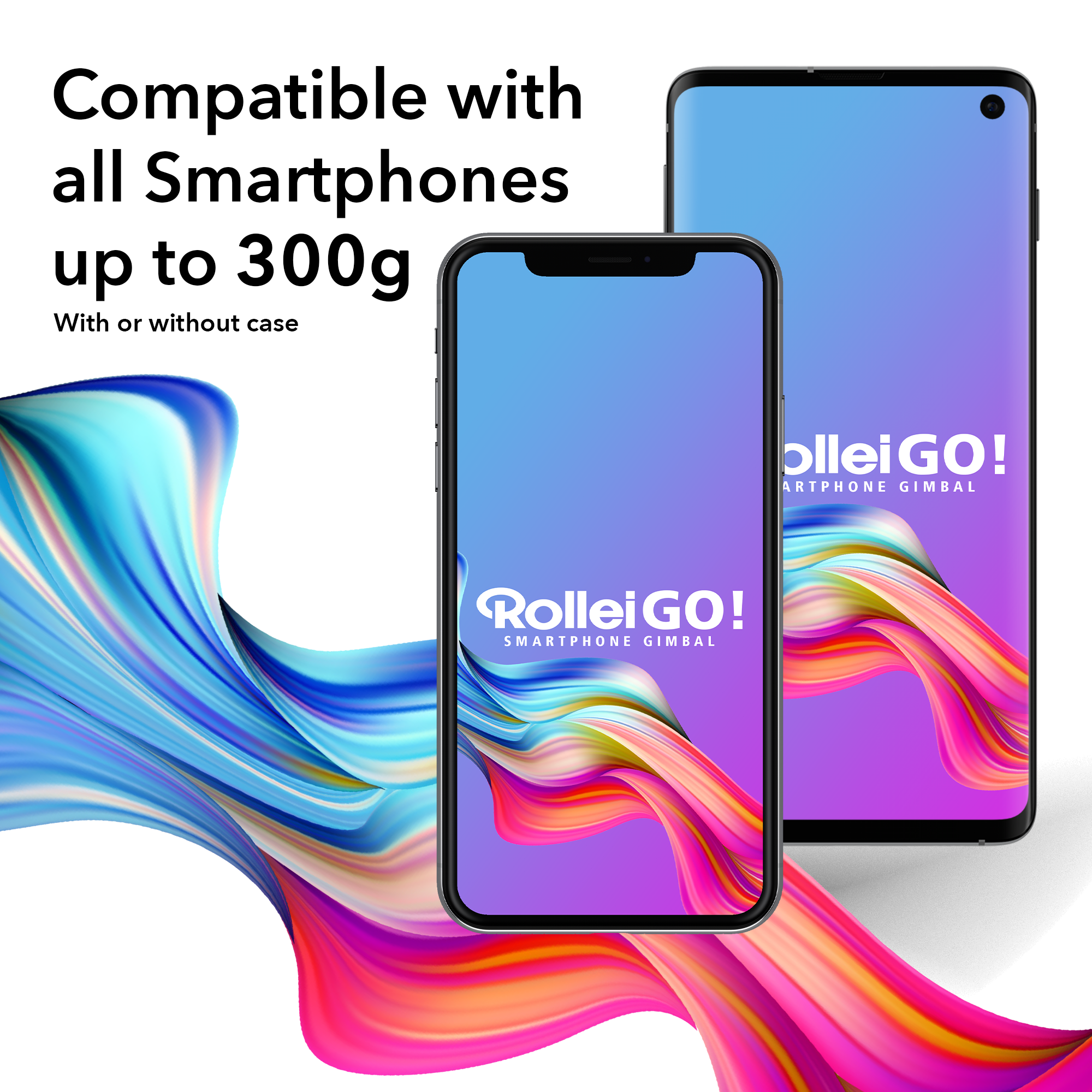 ROLLEI GO! Smartphone Gimbal Gimbal, Schwarz