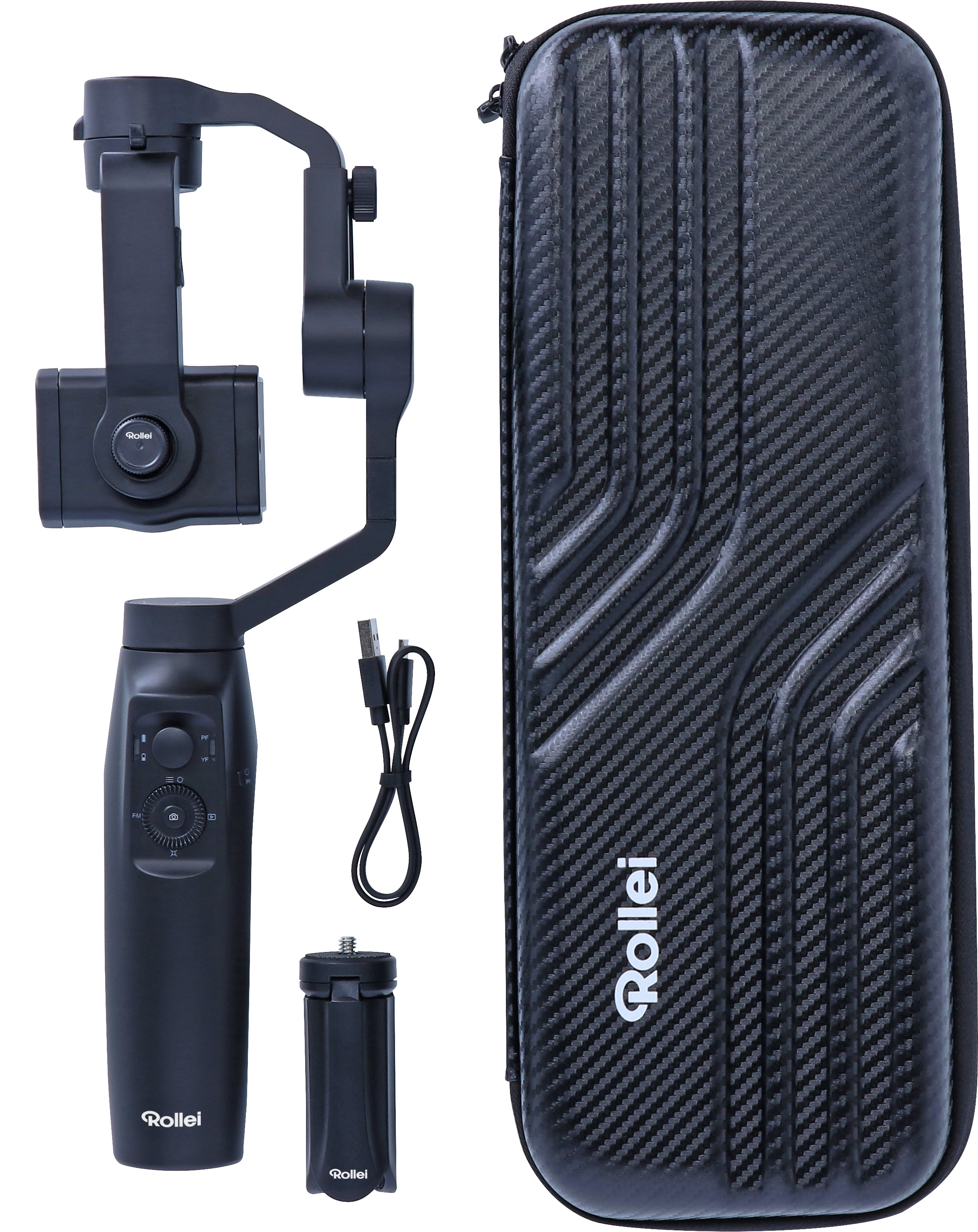 ROLLEI GO! Smartphone Gimbal Gimbal, Schwarz