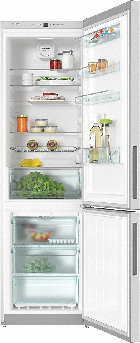 MIELE KFN29162DEDT/CS Serie 120 Kühlgefrierkombination (E, 344 l, 2011 mm hoch, Edelstahl)