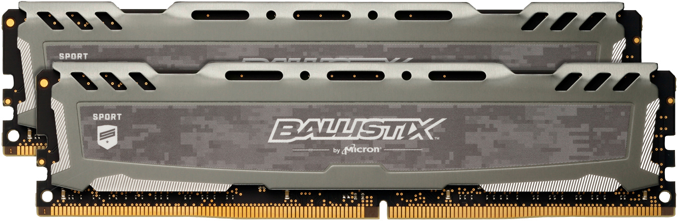 BALLISTIX Sport LT 32 GB (2 x 16 GB) Kit 3000 DIMM DR grau Arbeitsspeicher 32 GB DDR4