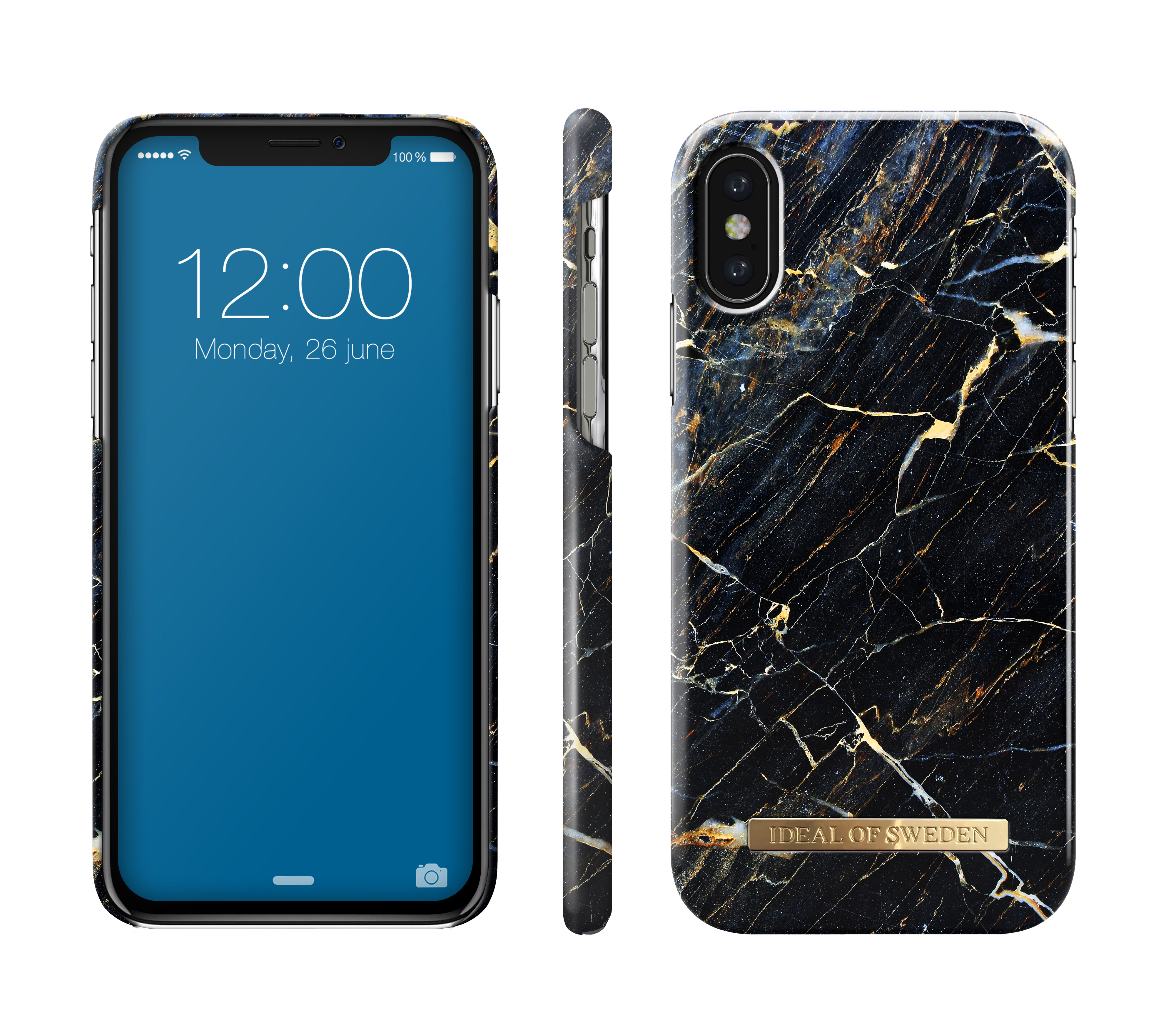 iPhone Backcover, - IDEAL Port MARBLE, CASE IP Laurent XS IDFCA16-IXS-49 X, OF SWEDEN XS, Marble iPhone FASHION Apple, - X