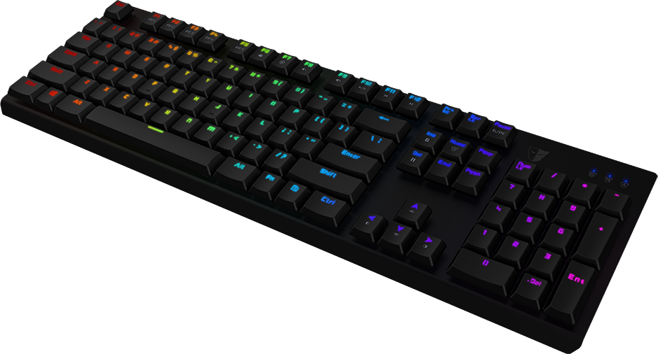 TESORO Gram Spectrum UXL RGB Mechanikus (AGILE Slim Optic Blue switch) gaming billentyűzet - fekete