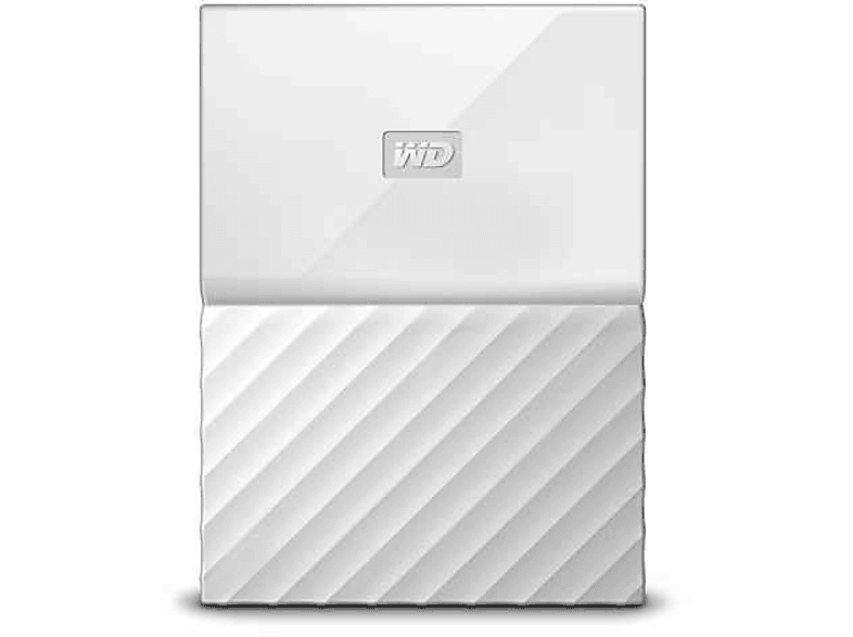 Disco duro externo 2 TB - WD My Passport, Portátil, HDD, USB 3.0, Para Windows y Mac, 2.5", Blanco