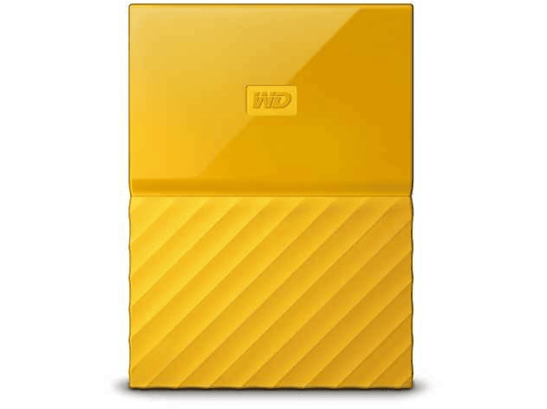 Disco duro externo 2 TB - WD My Passport, Portátil, HDD, USB 3.0, Para Windows y Mac, 2.5", Amarillo